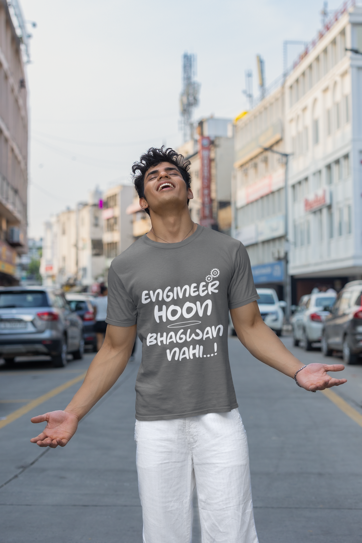 Engineer Hu, Bhagwan Nahi: Humorous Engineering T-Shirt