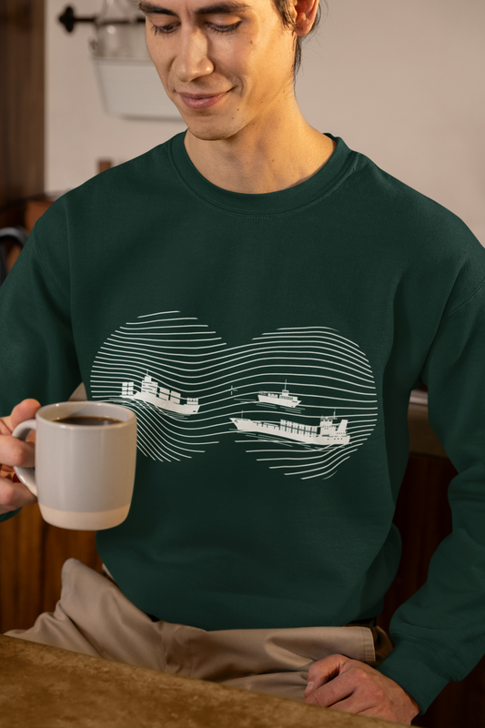 "A Sailor's View" Oversized sweatshirt