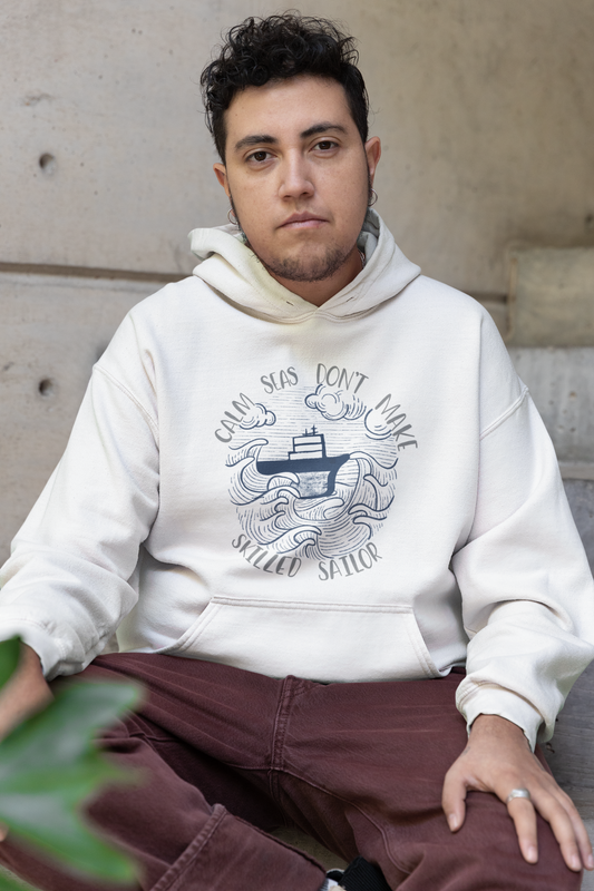 "Calm seas" Hooded sweatshirt